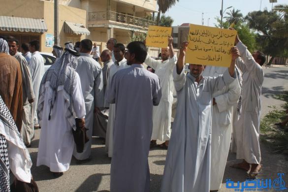 تظاهرة للحراس الليليين في الناصرية للمطالبة بعودتهم إلى العمل - تقرير مصور -