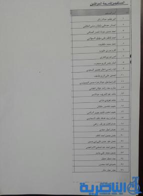 بالاسماء : ذي قار تدعو المستفيدين من مجمع الصدر للمراجعة لاكمال تعهداتهم