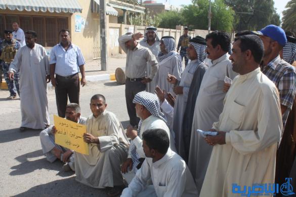 تظاهرة للحراس الليليين في الناصرية للمطالبة بعودتهم إلى العمل - تقرير مصور -