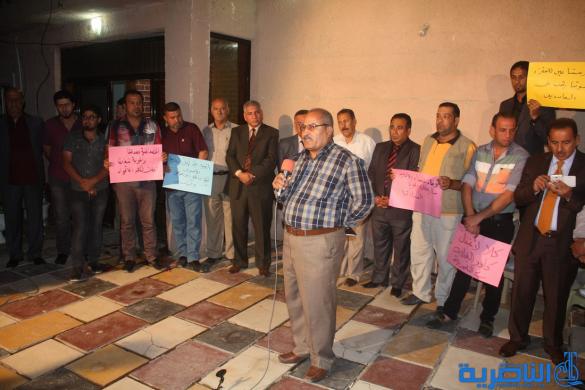 صحفيو ذي قار ينظمون وقفة احتجاجية تنديدا باعتقال كادر البغدادية ويقاطعون اجتماعا للشرطة - تقرير مصور -