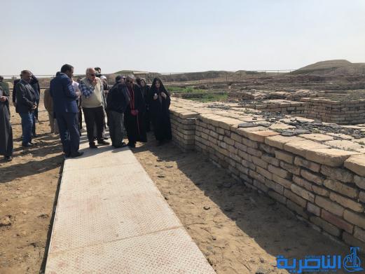 وفد مسيحي كبير يزور مدينة اور الاثرية في الناصرية - تقرير مصور-