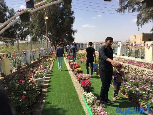 افتتاح معرض الزهور الثالث في الناصرية بالتزامن مع اعياد الربيع - تقرير مصور -