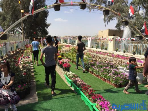 افتتاح معرض الزهور الثالث في الناصرية بالتزامن مع اعياد الربيع - تقرير مصور -