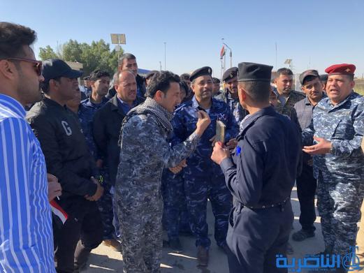 موظفو العقود في حماية الانابيب النفطية يتظاهرون في الناصرية لتثبيتهم على الملاك الدائم - تقرير مصور -
