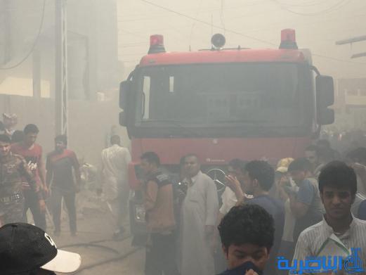 بالصور :حريق مجهول المصدر يلتهم ثلاث سيارات ومنزلين اثنين في الناصرية