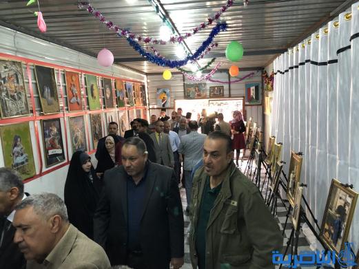 الفنون الجميلة في ذي قار تقيم معرضها السنوي الاول للتصميم والطباعة - تقرير مصور -