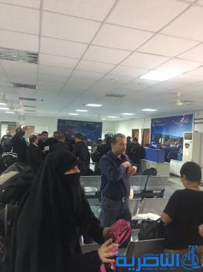 بالصور:مطار الناصرية الدولي يستقبل رحلتين  من طهران  وعلى متنها ٣٠٠ مسافر