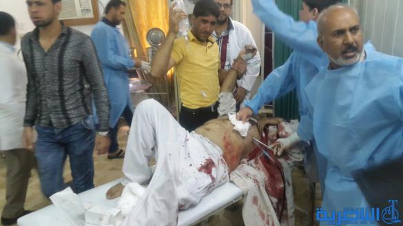 بالصور : مستشفى سوق الشيوخ يستقبل جرحى تفجير الناصرية