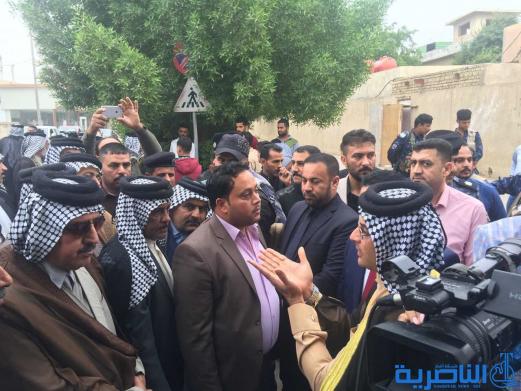 فلاحو ذي قار يتظاهرون للمطالبة باطلاقات مائية عاجلة لانقاذ الخطة الزراعية - تقرير مصور -