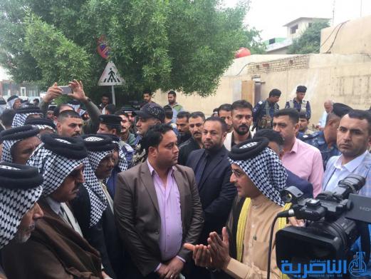 فلاحو ذي قار يتظاهرون للمطالبة باطلاقات مائية عاجلة لانقاذ الخطة الزراعية - تقرير مصور -