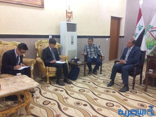 الناصري يستقبل الوفد الياباني الذي أعلن سعي شركات بلاده للعمل في حقول ذي قار النفطية