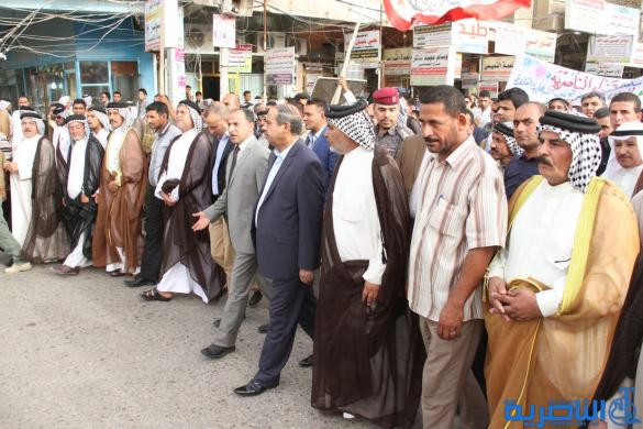 الاف المتظاهرين في الناصرية
