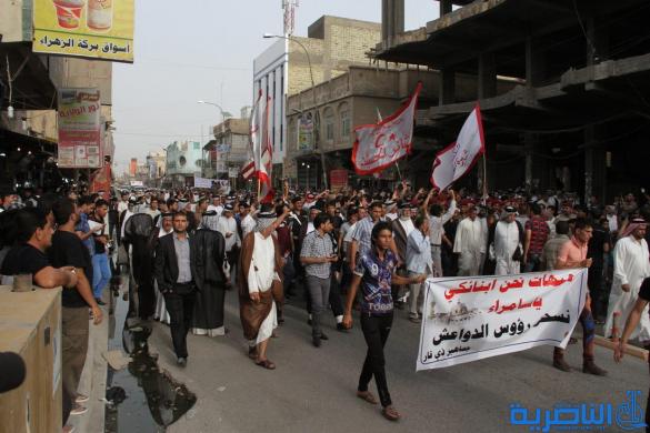 بالصور : هكذا ردت الناصرية على سقوط الموصل