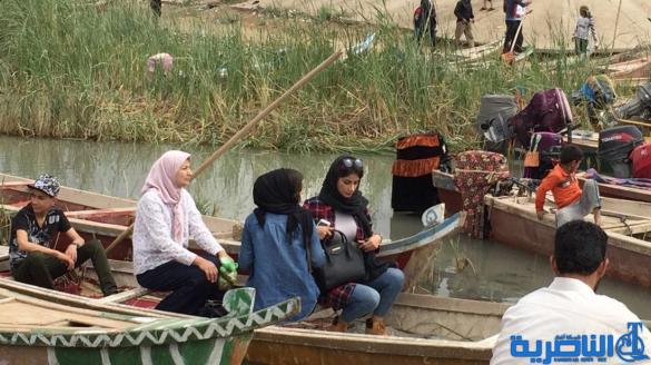 وصول وفدا سياحي الى اهوار الجبايش ضم 800 سائحا