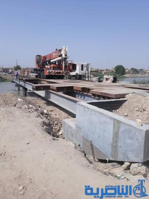 شركة المعتصم تنجز 35% من مشروع الجسر الحديدي في الرفاعي