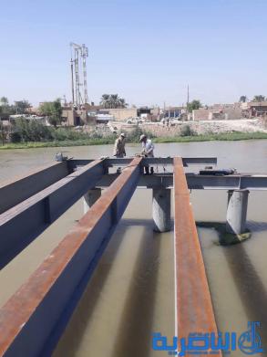 شركة المعتصم تنجز 35% من مشروع الجسر الحديدي في الرفاعي