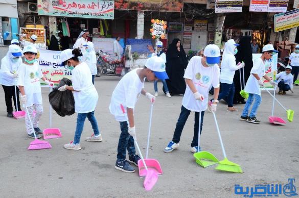تربية ذي قار تطلق اسبوعا للنظافة في مدارس الناصرية