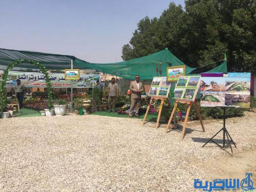 بالصور...محافظ ذي قار ووزيرة الاعمار يفتتحان معرض الزهور الثالث في الناصرية