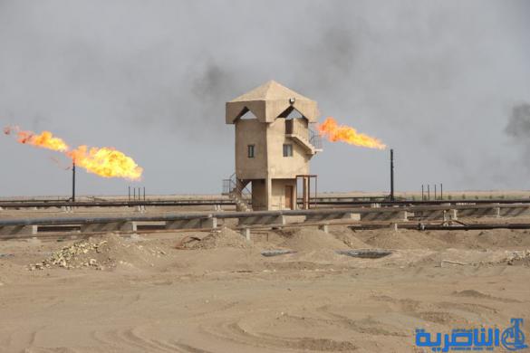 وزير النفط برفقة محافظ ذي قار يفتتح ضفة العزل الثانية بحقل الناصرية لترفع انتاجه الى 100 الف برميل يوميا