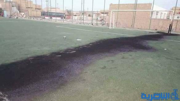  مجهولون يحرقون ملعبا خماسيا في الناصرية