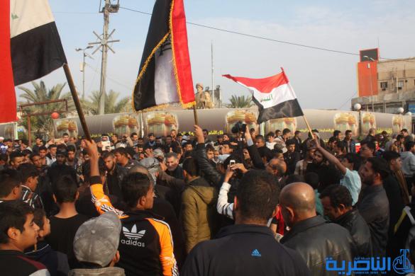 بالصور:متظاهرون يشجبون التدخل التركي في العراق