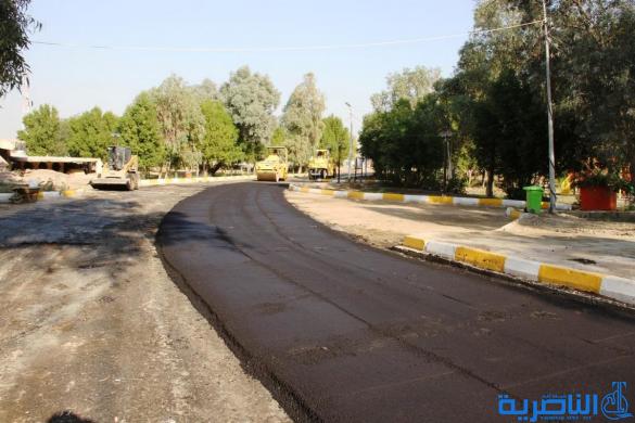 محافظ ذي قار يتفقد اعمال المرحلة الثانية من تأهيل متنزه الناصرية استعداد لموسم الربيع المقبل