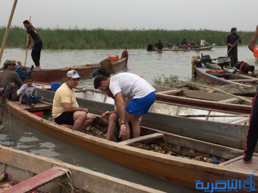 بالصور:اهوار الجبايش تحتضن سائحي بغداد والديوانية