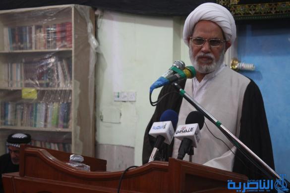 خطيب جمعة الناصرية يدعو الى محاسبة المقصرين عن تصريف مياه الامطار 
