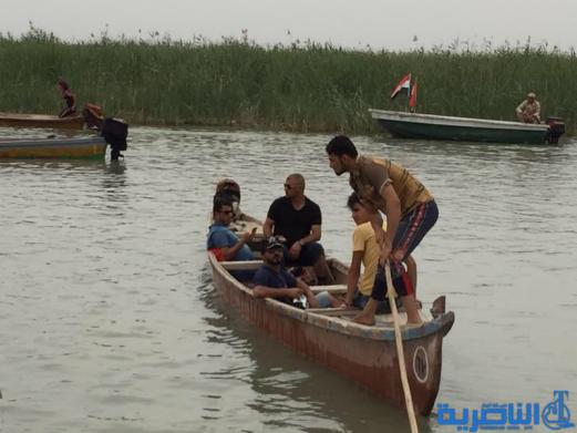 بالصور:اهوار الجبايش تحتضن سائحي بغداد والديوانية