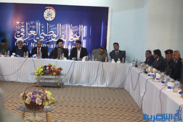 برئاسة السيد الحكيم وحضور نواب عن المحافظة التحالف الوطني يجتمع في الناصرية - تقرير مصور - 