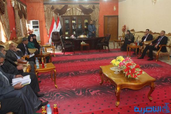 وزيرة المرأة توجه بفتح مكتب للمرأة في ذي قار – تقرير مصور -