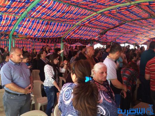 بالصور : الحجيج المسيحيون عند بيت ابراهيم الخليل في اور الاثرية