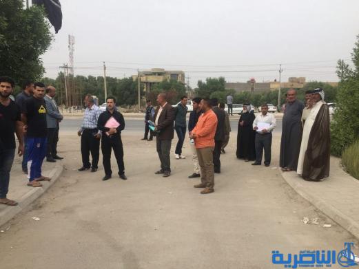  العشرات يتظاهرون في الناصرية للمطالبة باطلاق قروض الاسكان
