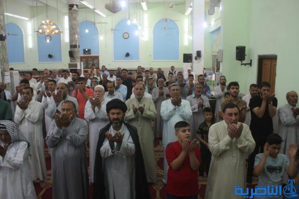 صلاة عيد الفطر المبارك في مدينة الناصرية - تقرير صوتي مصور - 