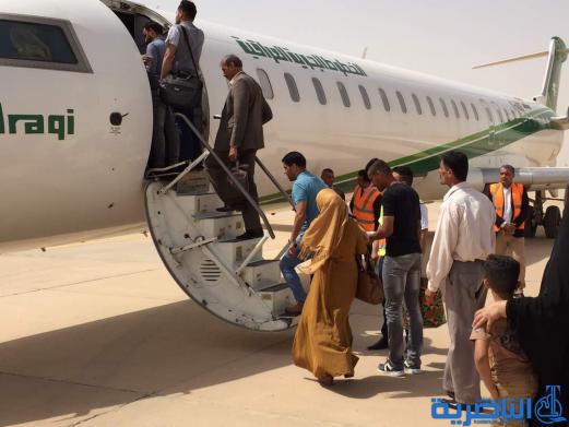 مطار الناصرية يشهد اليوم اقلاع اول رحلة دولية باتجاه طهران - تقرير مصور -