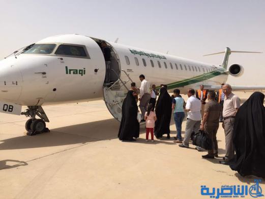 مطار الناصرية يشهد اليوم اقلاع اول رحلة دولية باتجاه طهران - تقرير مصور -