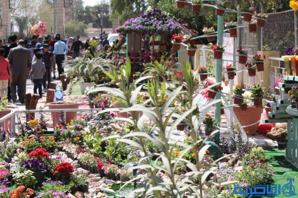 افتتاح معرض الزهور الثالث في الناصرية بالتزامن مع اعياد الربيع - تقرير مصور -