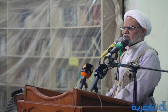 امام جمعة الناصرية يدعو الى محاربة الاشاعة ودعم المجاهدين في ساحات القتال
