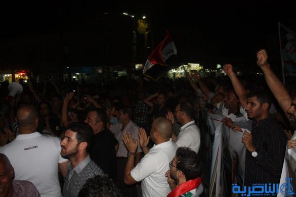 العشرات ينظمون وقفة احتجاج في الناصرية استكارا 