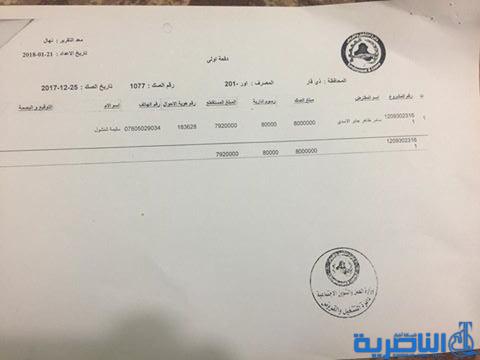 قوائم باسماء المقترضين من دائرة قسم التشغيل والقروض ذي قار