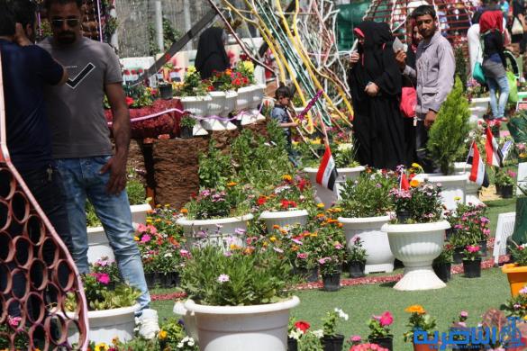بالصور:متنزه الناصرية يستقبل العوائل بعيد الربيع