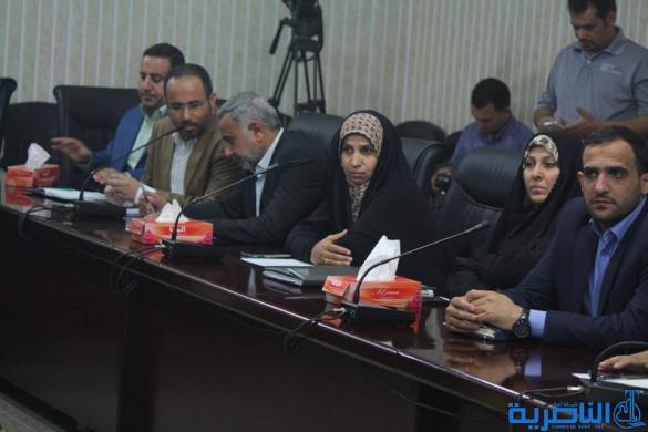 مجلس ذي قار يعقد اجتماعه الدوري لبحث الملف الامني وازمة شح المياه في سيد دخيل - تقرير مصور - 