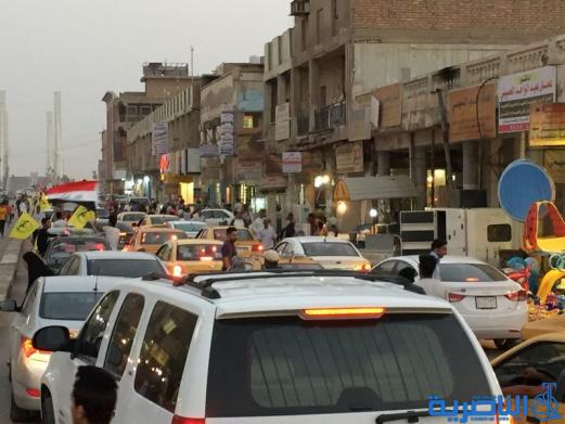  بالاهازيج ورايات الله اكبر ، الناصرية تحتفي بنصر الموصل - تقرير مصور -