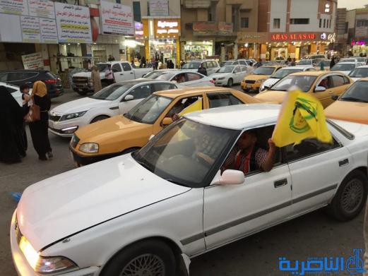  بالاهازيج ورايات الله اكبر ، الناصرية تحتفي بنصر الموصل - تقرير مصور -