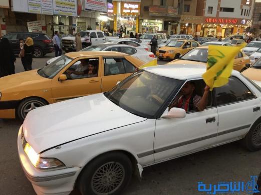  بالاهازيج ورايات الله اكبر ، الناصرية تحتفي بنصر الموصل - تقرير مصور -