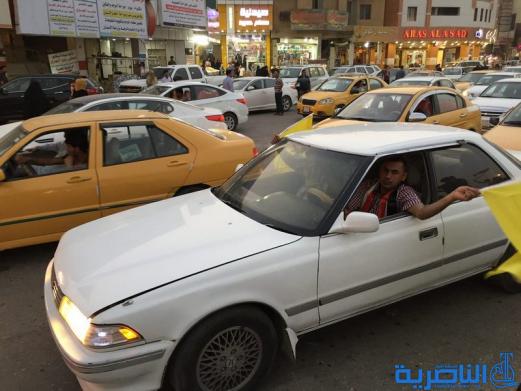  بالاهازيج ورايات الله اكبر ، الناصرية تحتفي بنصر الموصل - تقرير مصور -