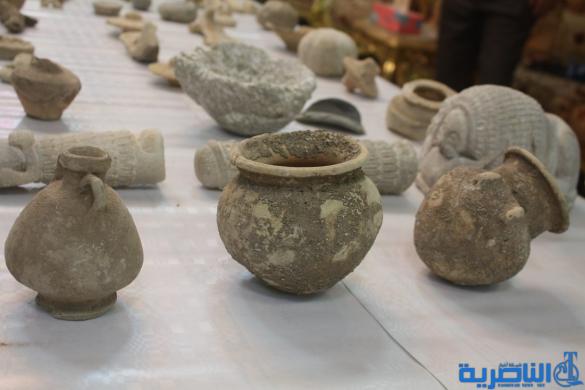 مواطن يرشد الشرطة الى كنز اثري شمال الناصرية - تقرير مصور -