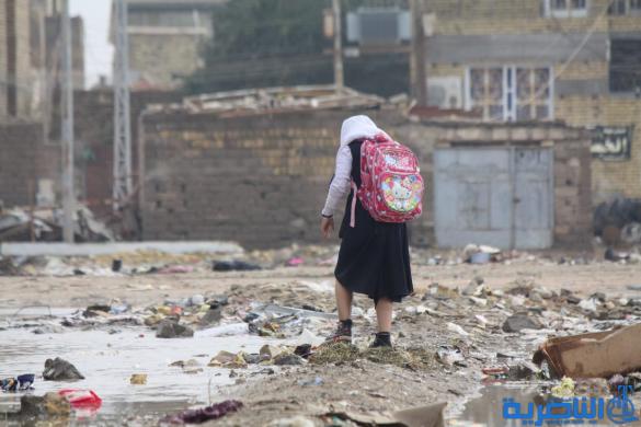بالصور : الى بلدية الناصرية ، هذه شوارعكم بعد ليلة مطر واحدة