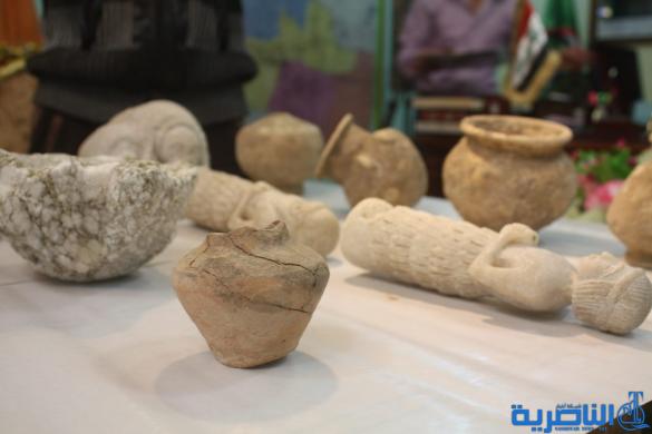 مواطن يرشد الشرطة الى كنز اثري شمال الناصرية - تقرير مصور -
