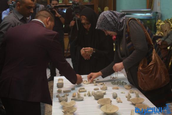 مواطن يرشد الشرطة الى كنز اثري شمال الناصرية - تقرير مصور -